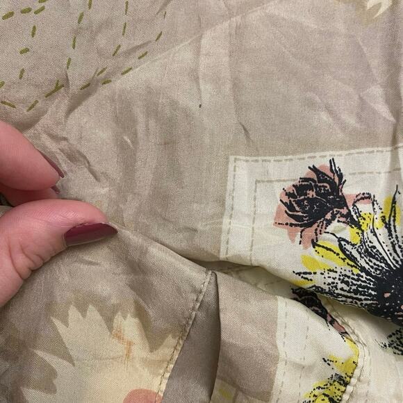 Details Sportswear Vintage Silk Sunflower Bomber Jacket Womens Size‎ Small - Picture 10 of 11